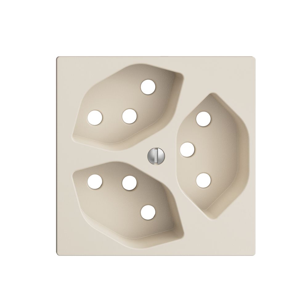 Frontplatte EDIZIOdue 3×T13 crema mit Shutter