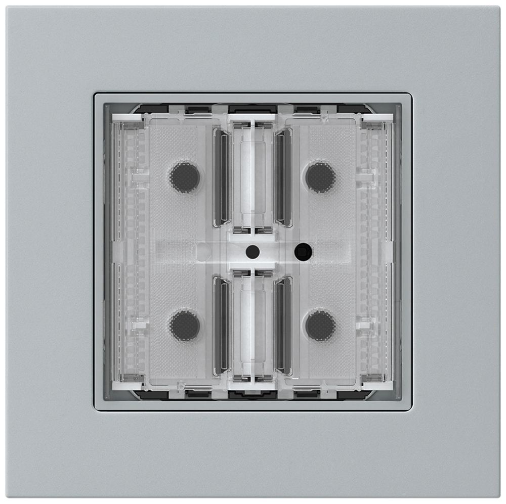 Poussoir KNX ENC KPR p.2×touches 4×points actionnables LED gris