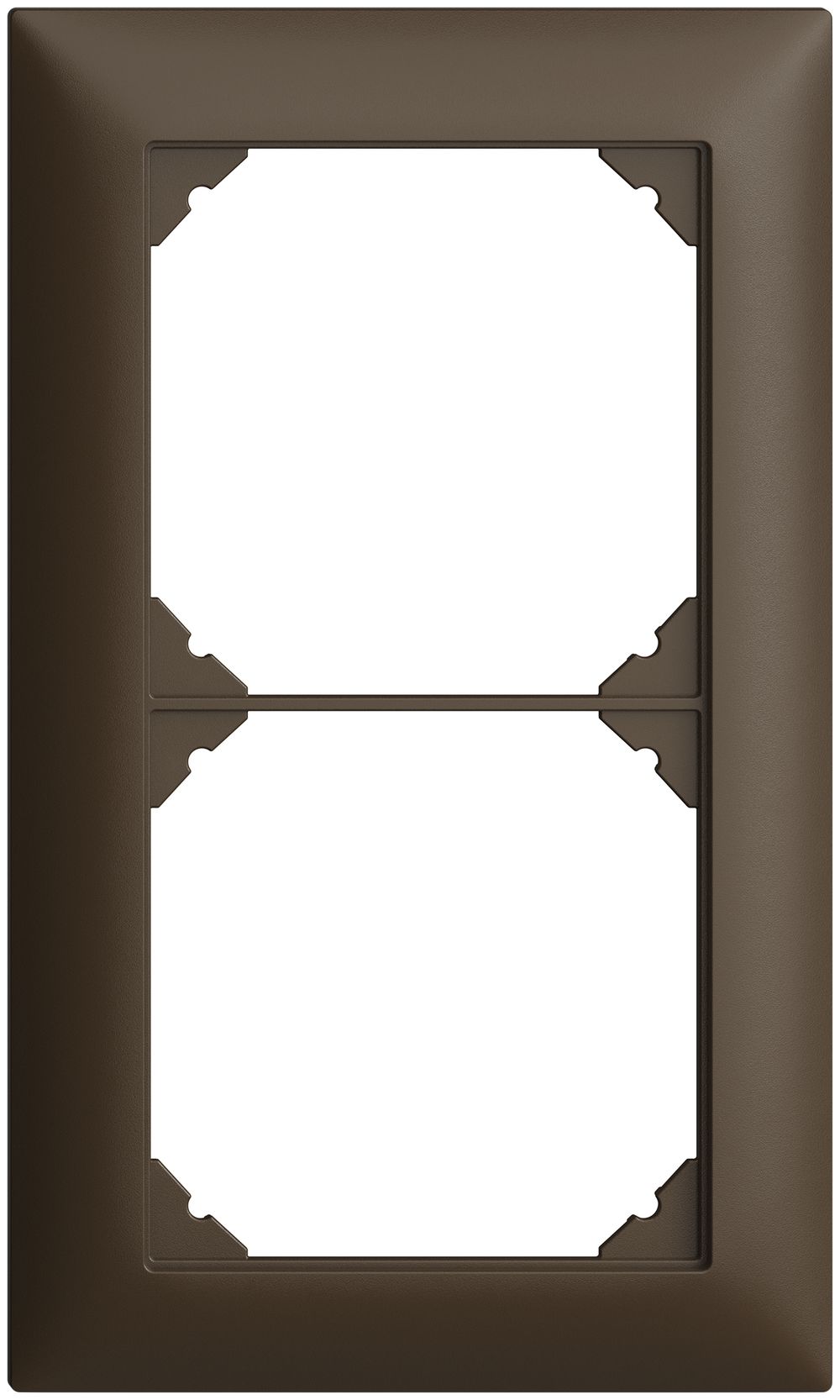 Abdeckrahmen EDIZIOdue 1×2 coffee