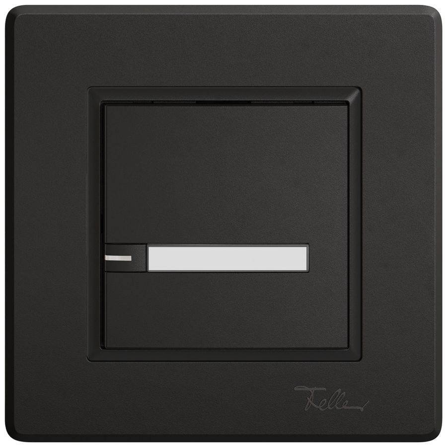 Poussoir universel ENC EDIZIO.liv UNI SNAPFIX® 5…48V a.LED 1× comm.1T étiqu.no