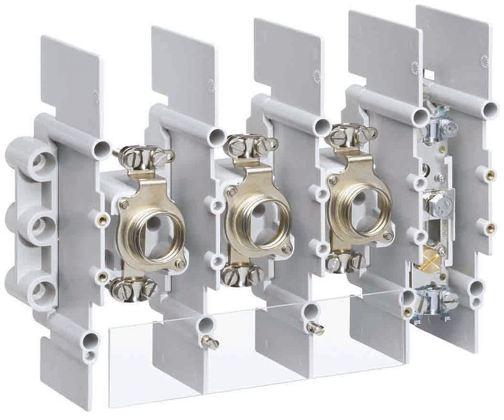 Einbausatz Hager NTK 161 Sicherungssockel 63A Eingang/Abgang: Anschluss Briden