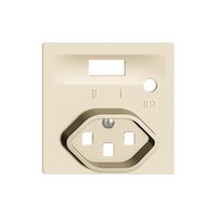 Frontset EDIZIOdue zu FI-Steckdose crema