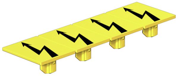 Marqueur de borne WM AAM 16 YE FLASH 14×12mm symbole: éclair jn