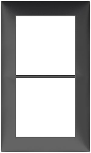 Abdeckrahmen SIDUS 2×1 anthrazit