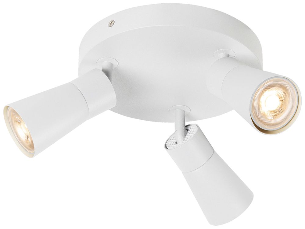 Spot SLV PURI 2.0 Cone CW GU10 3×6W VAR Ø180×113mm blanc