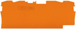 Abschlusswand WAGO TopJob-S orange 4P zu Serie 2004