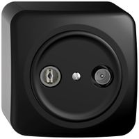 AP-Antennendose TV-R STANDARDdue SNAPFIX® Durchgangsdose 15dB sz