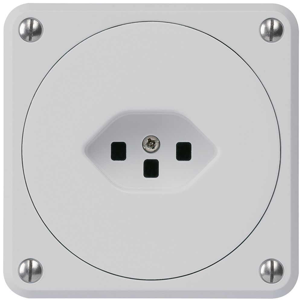 UP-Steckdose robusto Typ 23 grau ohne Klappdeckel