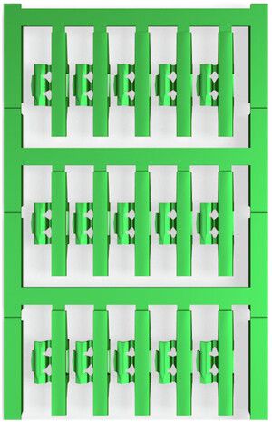Marqueur de conducteur Weidmüller MultiCard SFC p.Ø2…3.5mm 30×5.8mm PA66 vert