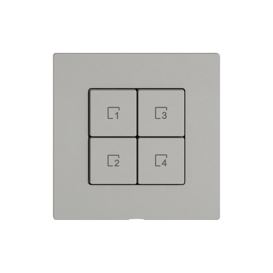 Commande pour poussoir scènes EDIZIO.liv Wiser SNAPFIX® 4 scènes 4T grc