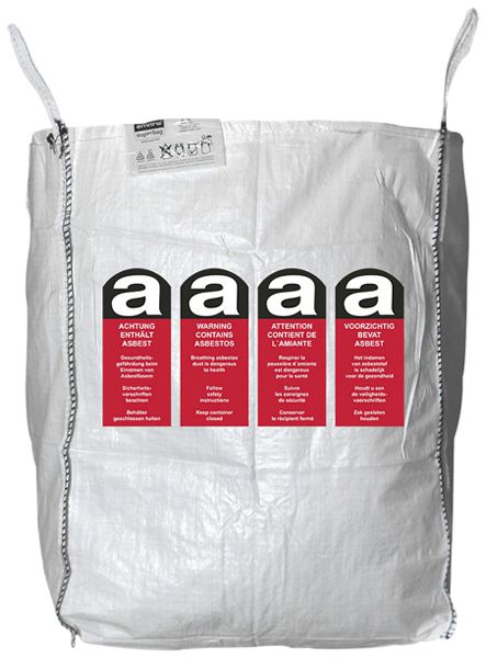 Sac pour amiante Cimco Big Bag polypropylène (PP) 900×900×1100mm 1000kg blanc