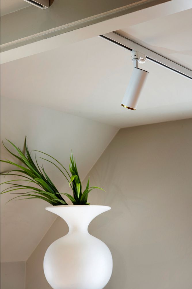 Spot LED SLV 3~ NUMINOS L PHASE 28W 2340lm 3000K 36° Ø100×213mm blanc