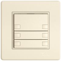 UP-Universaltaster EDIZIO.liv UNI SNAPFIX® o.LED 3× 2-Tbed.cr