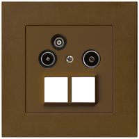 Prise d'antenne ENC R/TV/données HMS kallysto.pro 19dB brun