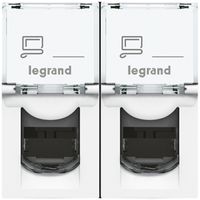 EB-Dose MOS STP 2×RJ45 weiss Kat.6 2 Mod.