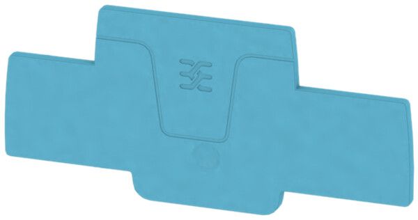 Plaque de fermeture Weidmüller série A AEP 2C 1.5 82×2mm, bleu
