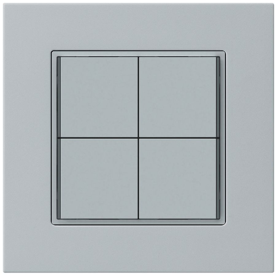 Poussoir KNX ENC KPR 4×touches 4×points actionnables LED gris