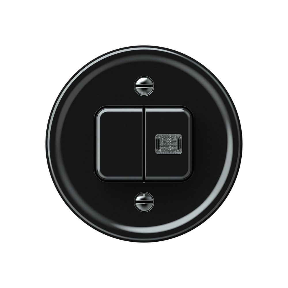 Frontset origin 2×Leuchtschalter/Taster 1×beleuchtet 60×60mm sz