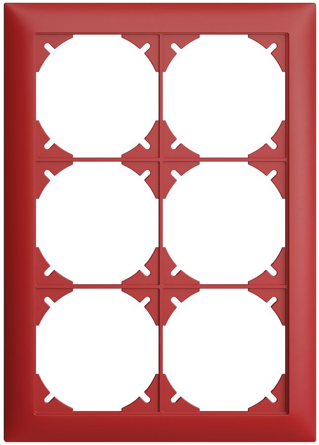 Abdeckrahmen EDIZIOdue 2×3 berry