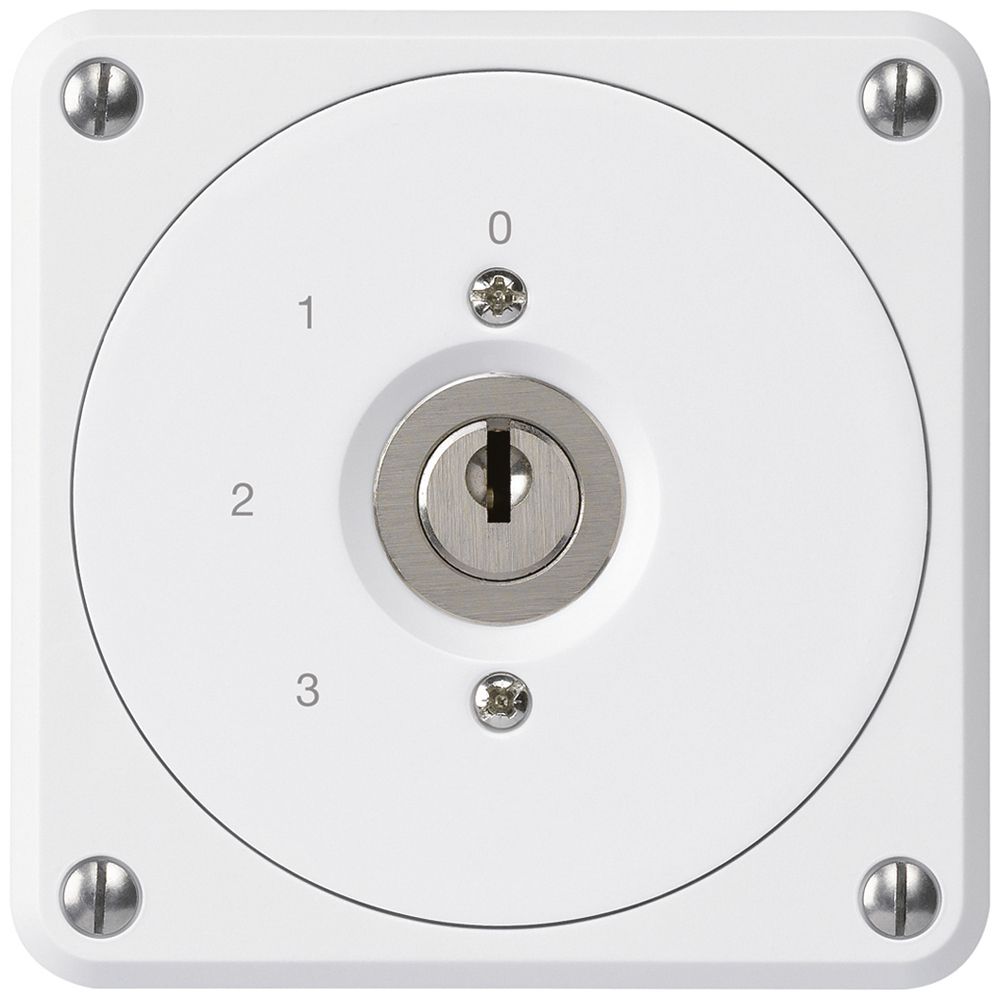 UP-Schlüsselschalter robusto ohne Klappdeckel 5/1P weiss für Kombination