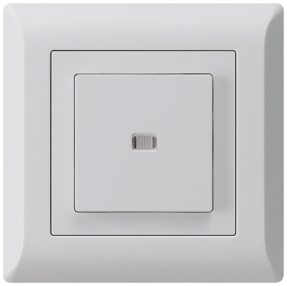 Interrupteur poussoir lumineux ENC kallysto.line 6/1P gris clair