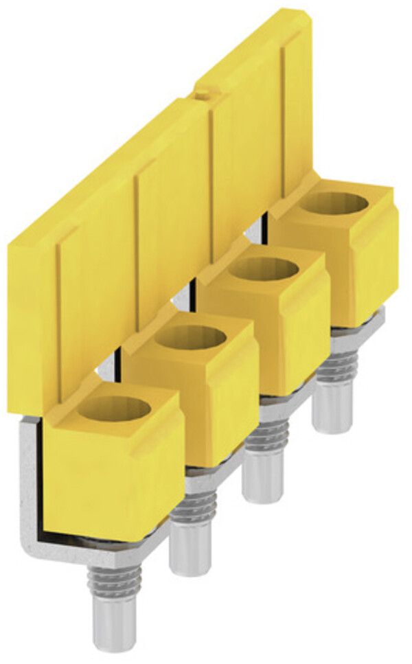 Connexion transversale Weidmüller WQV 16N/4 vissé 4L pas 11.9mm isolé 57A jaune