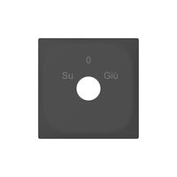 Plaque frontale SIDUS avec gravure anthracite