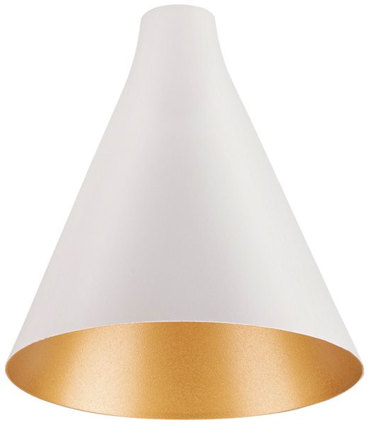 Abat-jour SLV LALU CONE acier Ø152×170mm blanc or à teinte unie