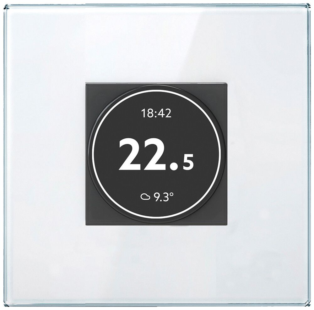 Thermostat d'ambiance ENC FINDER 4box SWIPE 5A/230VAC 7…33°C 485×23×434mm blanc