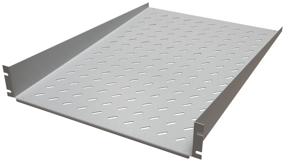 Geräteboden 19" fest, universal, 2HE, 550mm, 25 kg