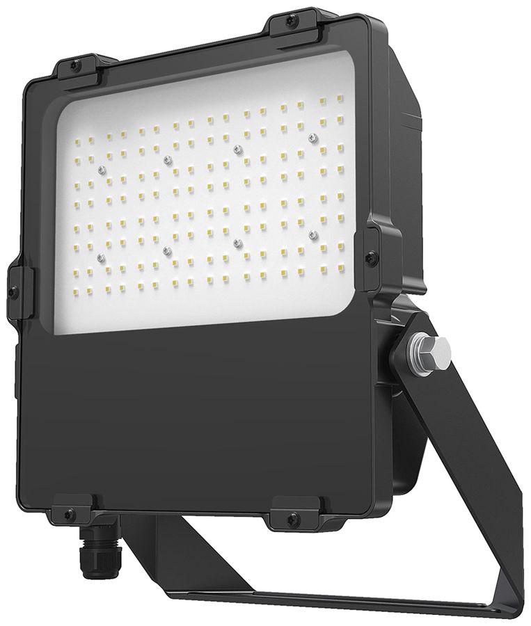 Proiettore LED DOTLUX LENSplus 100W 12630lm 830 IP66 30×60° 370×295mm nero