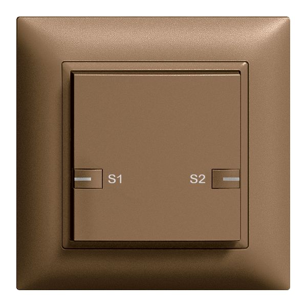 Poussoir ENC ZEP scène 1c/1t station cen-sec.a.LED EDIZIOdue coffee