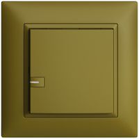 UP-Universaltaster 1×1T Schraubklemme EDIZIOdue olive, mit LED