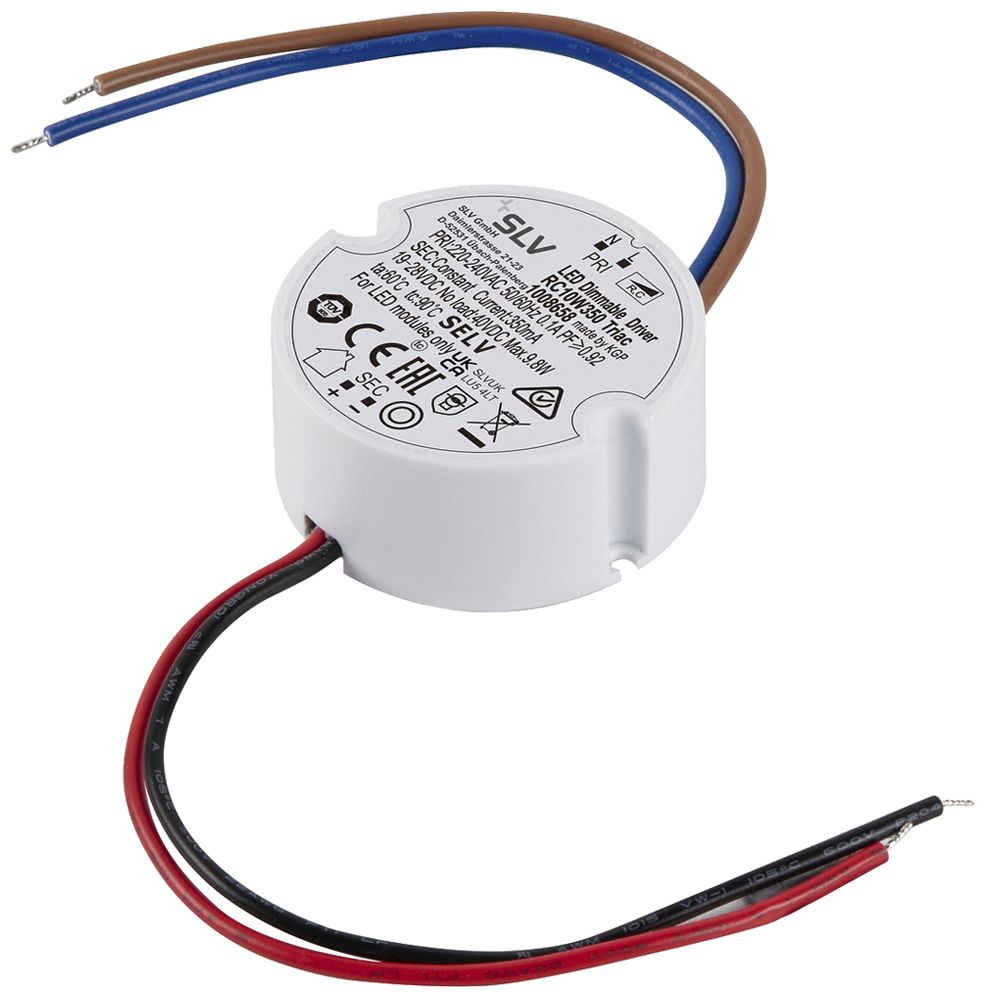 Alimentation LED SLV 9.8W 19…28V 350mA VAR Ø51×22mm