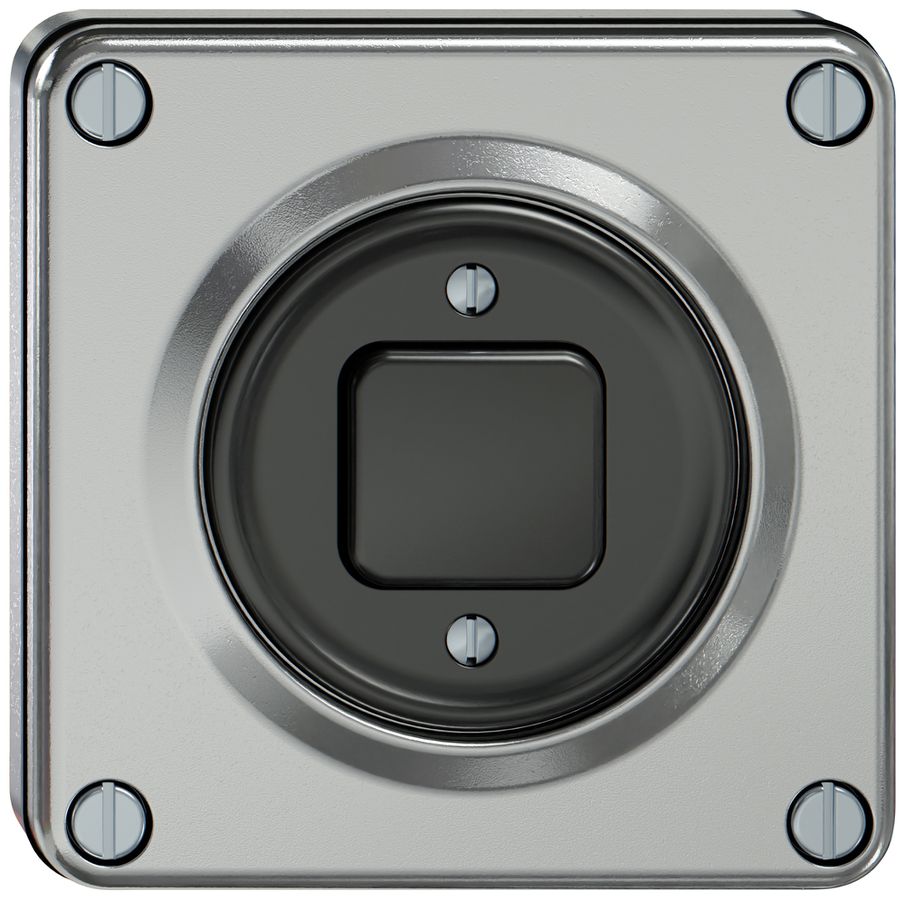 UP-Drucktaster ELEMENT 1P 1NC 1NO 16A 250V aluminium