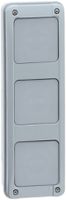 Anbaugehäuse PLEXO 3 für KV-3-Reihen vertikal grau