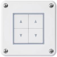 UP-Storenschalter robusto IP55 weiss mit 4 Funktionstasten für Kombination