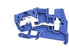 Durchgangs-Reihenklemme Woertz 0.5…4mm² 32A 800V Schraub.Federzug.2×1 TH35 bl