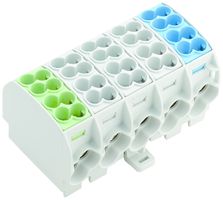 Bloc de distribution WM WPD 501 5P 152A 10×entr 10×sort 1.5…25mm² 1.5…25mm²