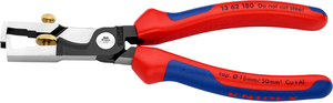 Abisolierzange KNIPEX Ø15mm/10mm² 180mm verchromt mit Mehrkomponenten-Hüllen
