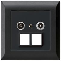 Prise multimédia ENC kallysto.line R/TV 23dB 2GHz noir