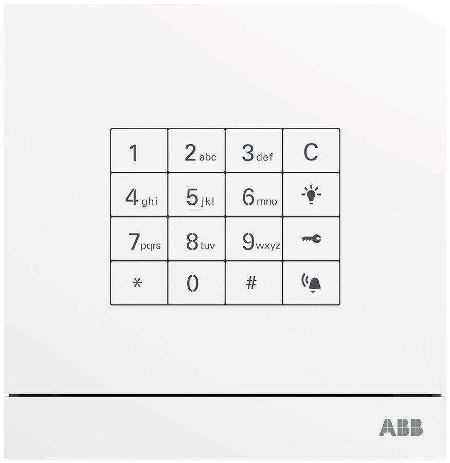 Stazione esterno ABB-Welcome con modulo tastiera, bianco