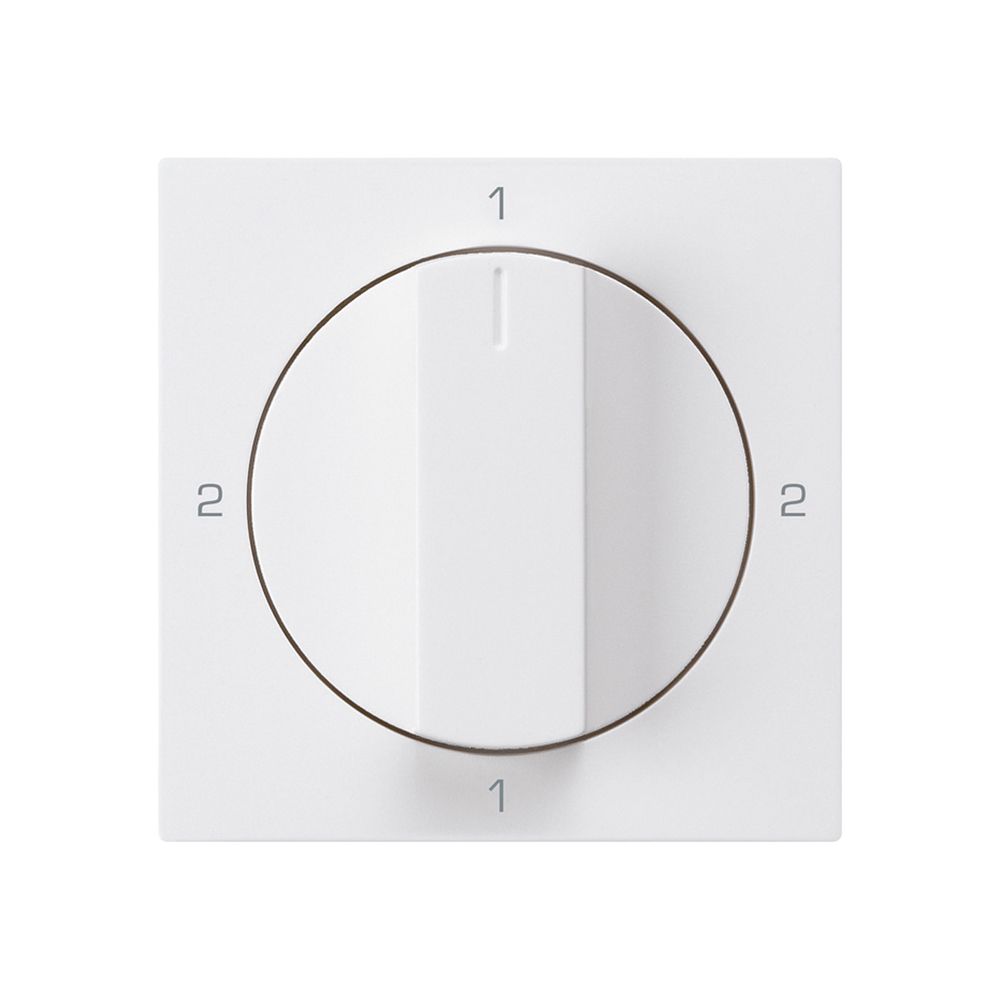 Frontset für Drehschalter S3 weiss 60×60mm kallysto 2-1-2-1