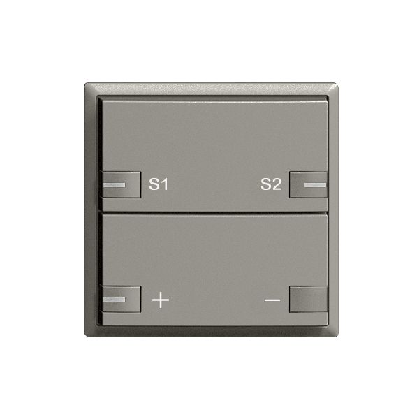 UP-Taster ZEP Universaldimmer Szene 1K/2T mit LED EDIZIOdue dunkelgrau