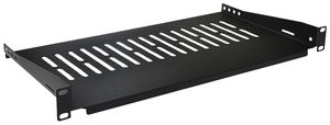 Geräteträger 19" VALUE 1HE 440×250mm max. 10kg Stahl schwarz