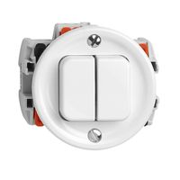 AP-Druckschalter FH 1/3+3/1P weiss Einsatz zu AP-X-Kombination