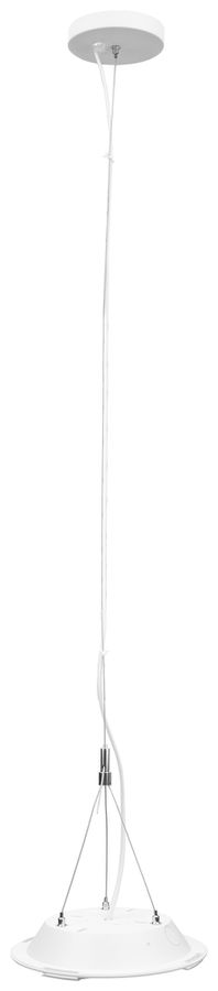 Sosp.a corda DOTLUX GALAXO acciaio 1500mm ros.d.sof.per Ø300/Ø400 bianco