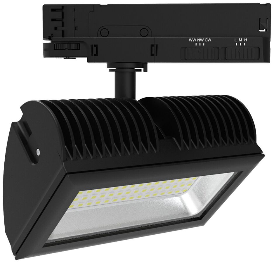 LED-Strahler DOTLUX FLEXAtrack 38W 2805lm 3000…5700K DIM AD3PH 201×108mm sz