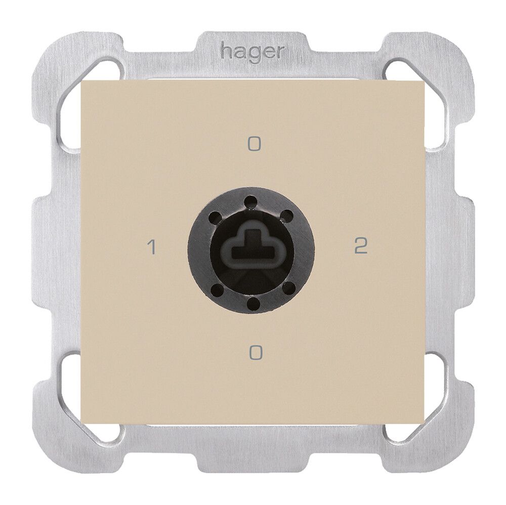 Interruttore rotativo INC kallysto 2/1L beige per serratura senza cilindro