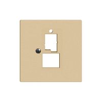 Frontplatte 1×T+T,1×RJ45 EDIZIOdue sand R&M swissline